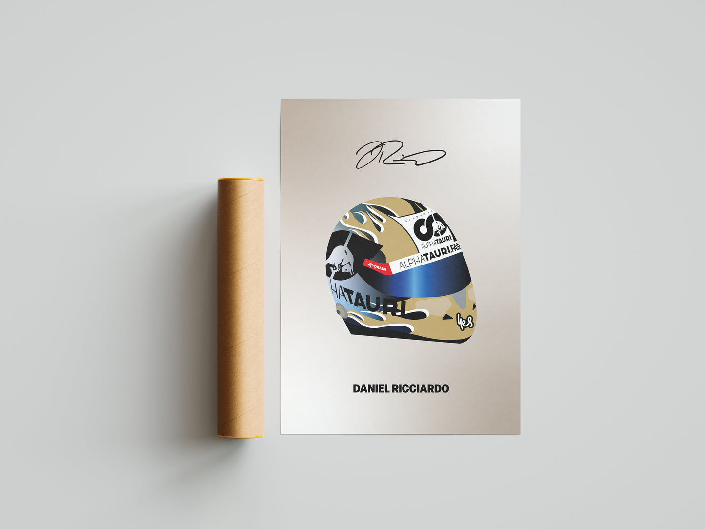 Daniel Ricciardo F1 2023 Helmet Poster