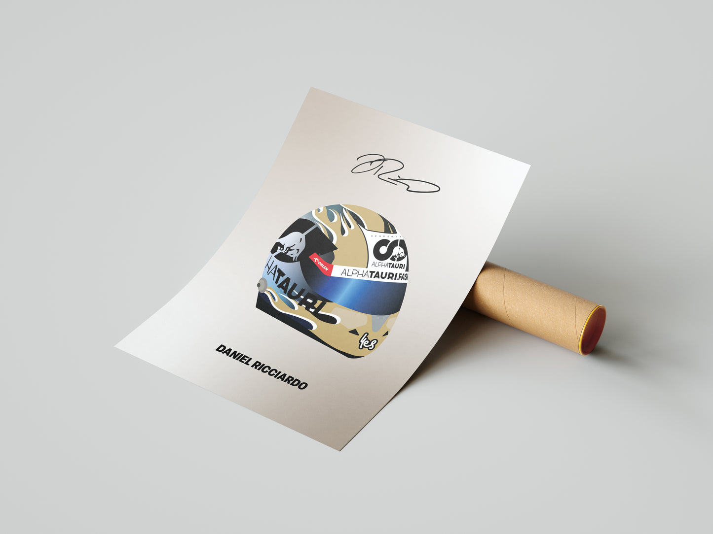 Daniel Ricciardo F1 2023 Helmet Poster