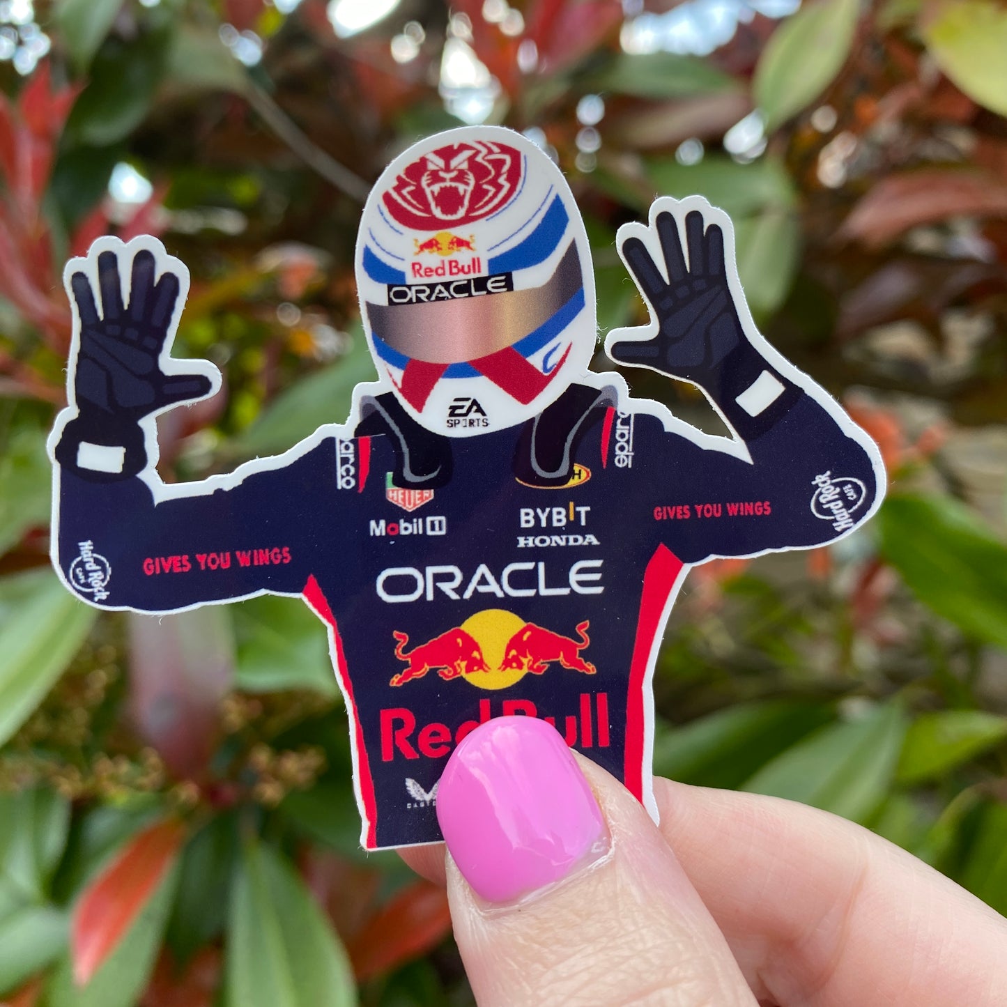 Max Verstappen 10 Wins Illustration Sticker