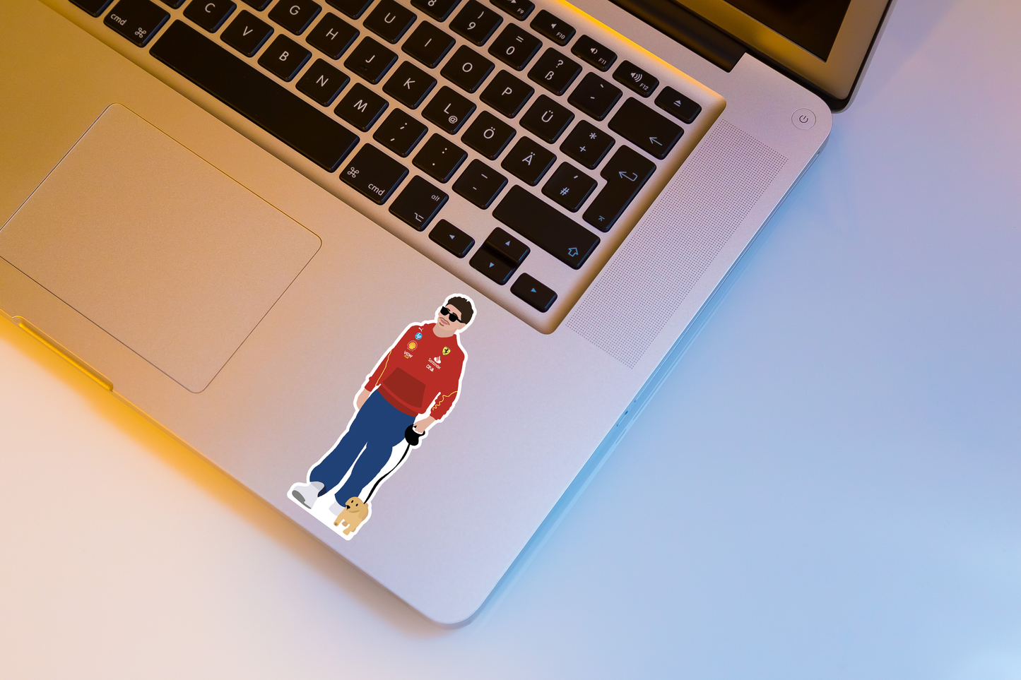 Charles Leclerc & Leo Illustration Sticker