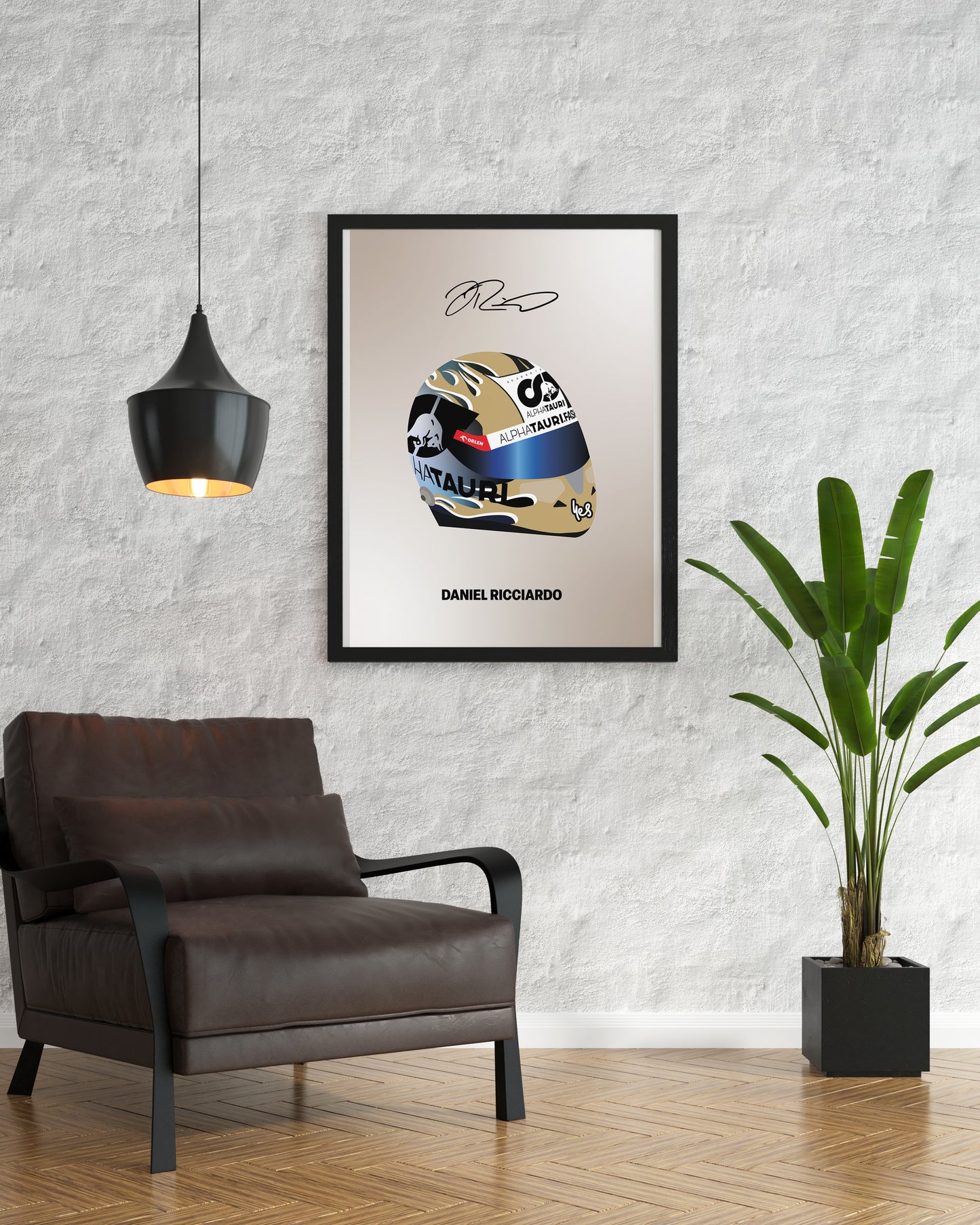 Daniel Ricciardo F1 2023 Helmet Poster