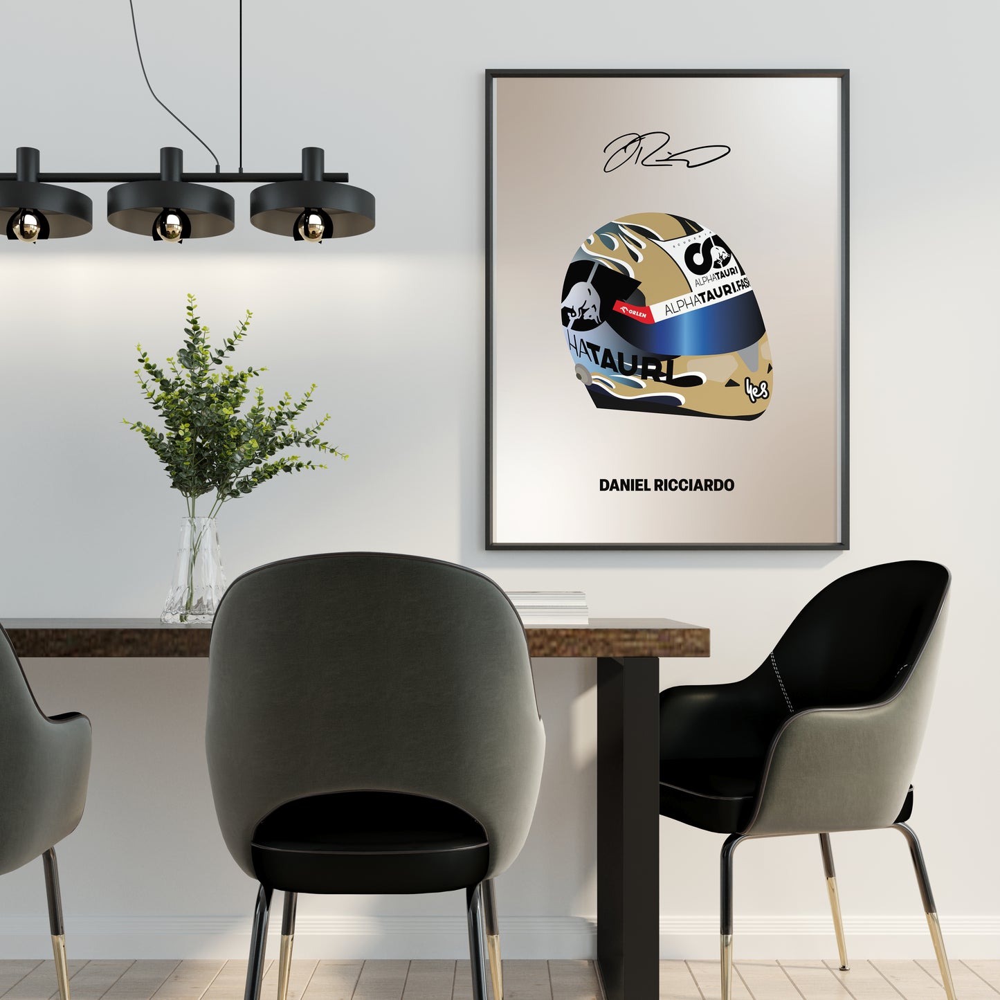 Daniel Ricciardo F1 2023 Helmet Poster
