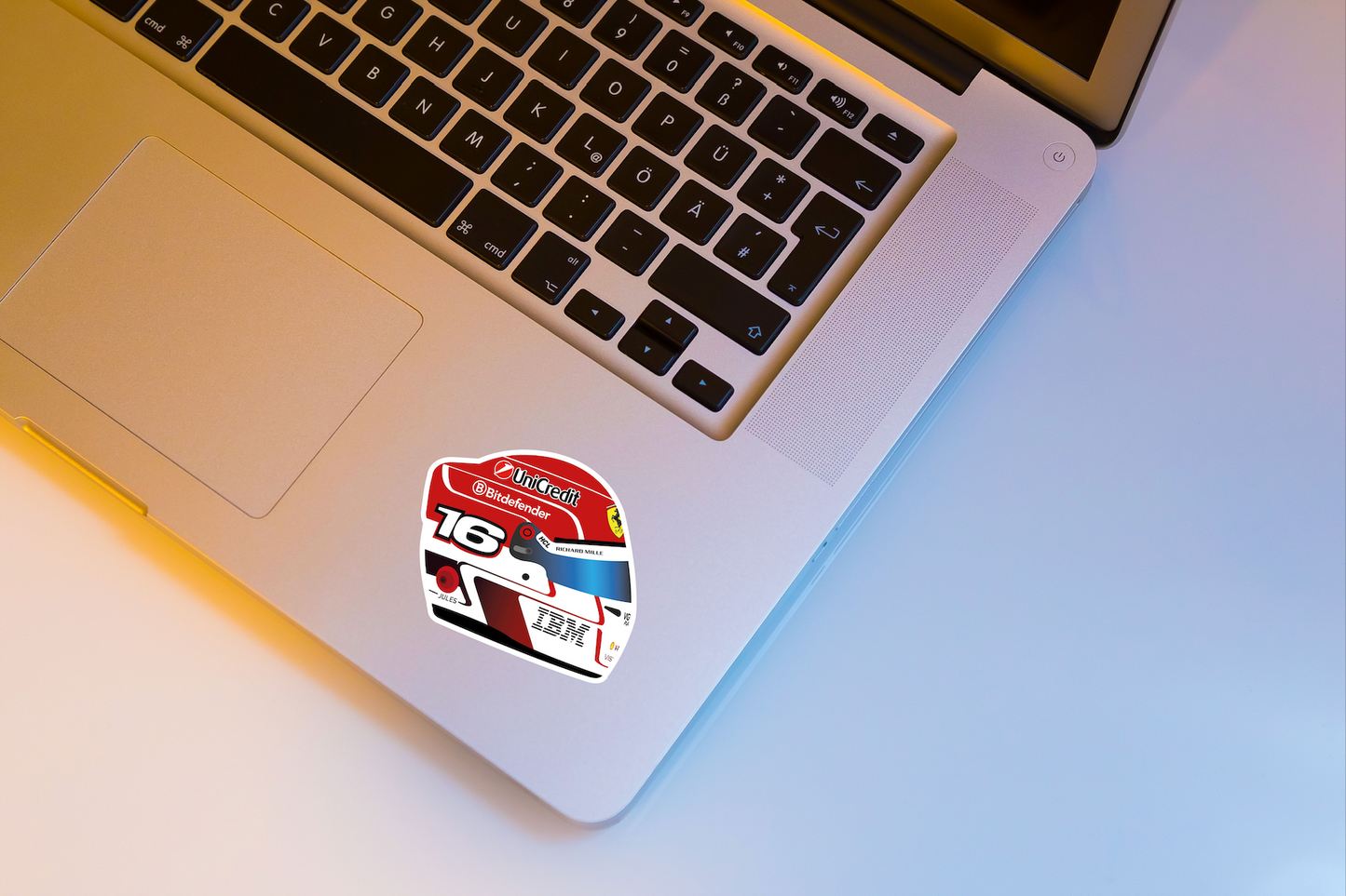 Charles Leclerc F1 2025 Helmet Sticker