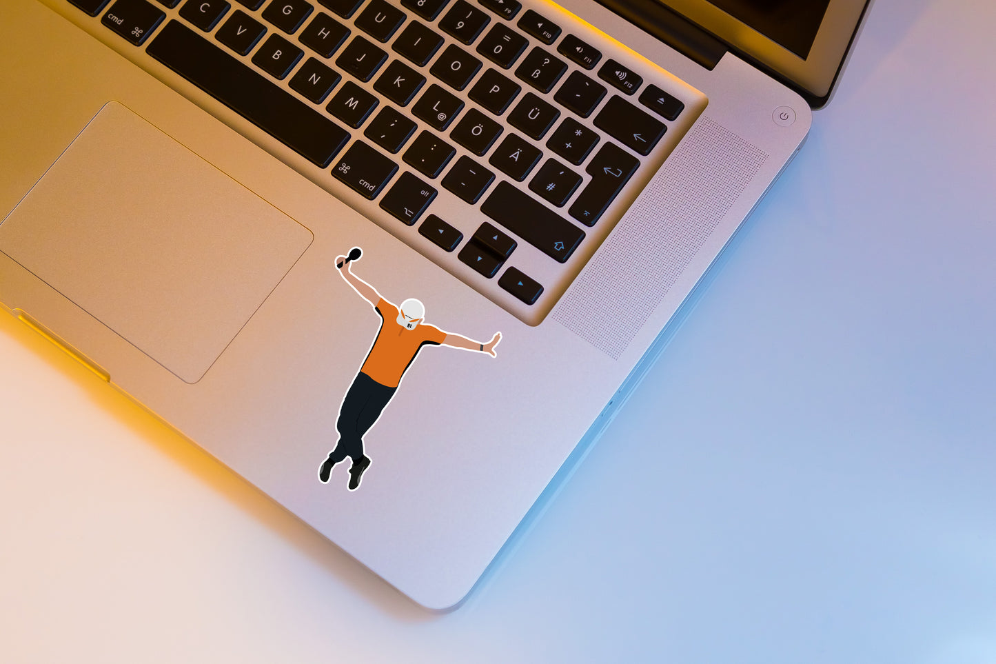 Oscar Piastri's "George Russell F1 Intro" Illustration Sticker