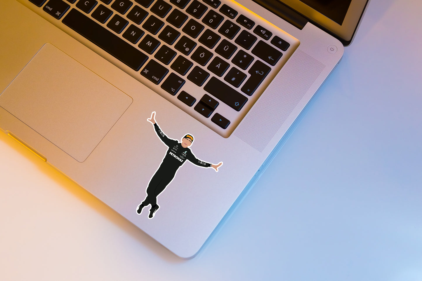 George Russell F1 Intro Illustration Sticker