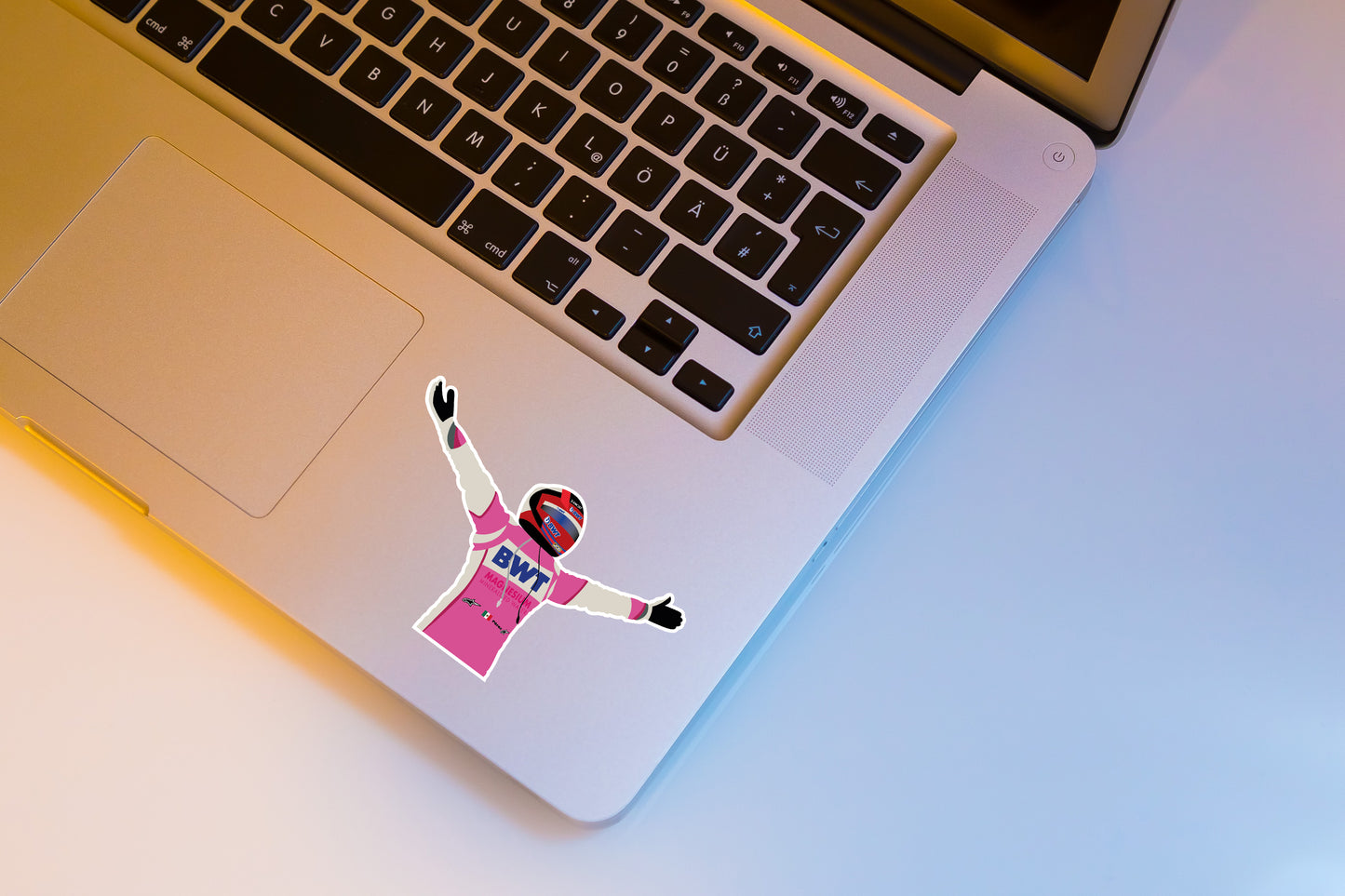 Sergio Perez 2020 Bahrain GP Win Illustration Sticker