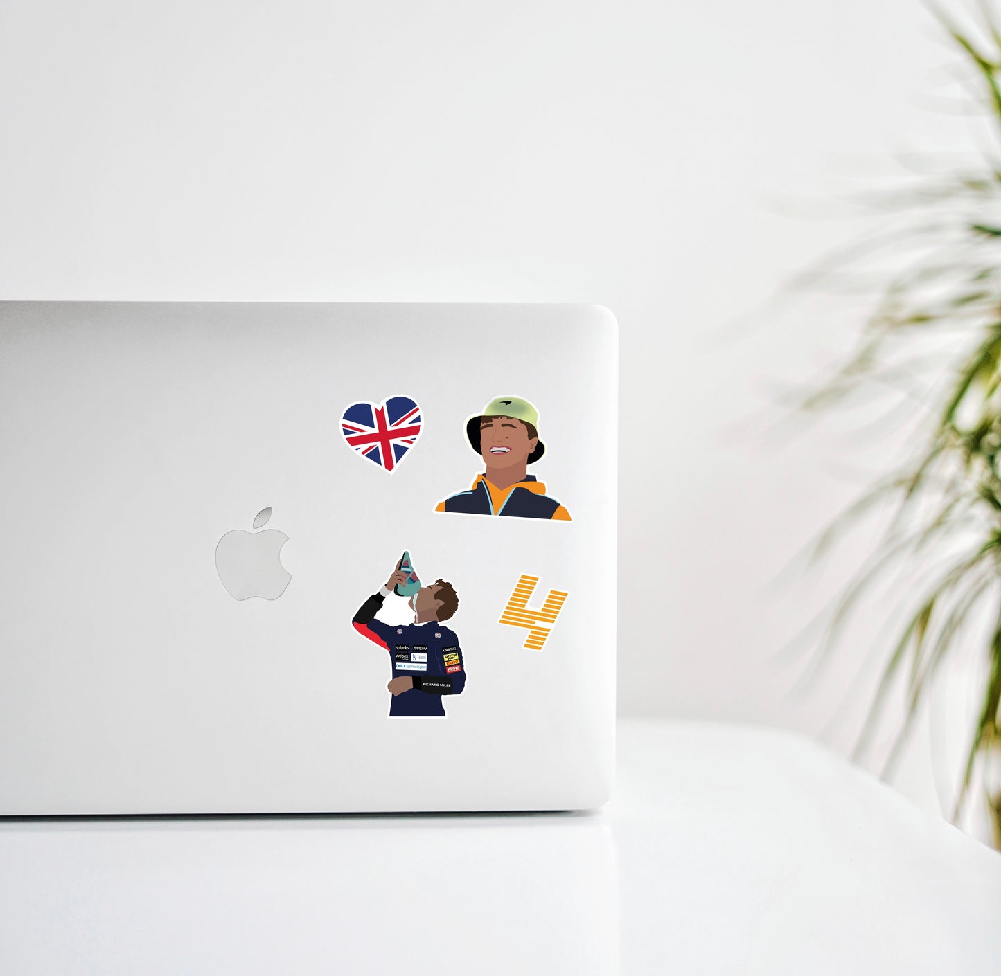 Lando Norris Illustration Sticker Package