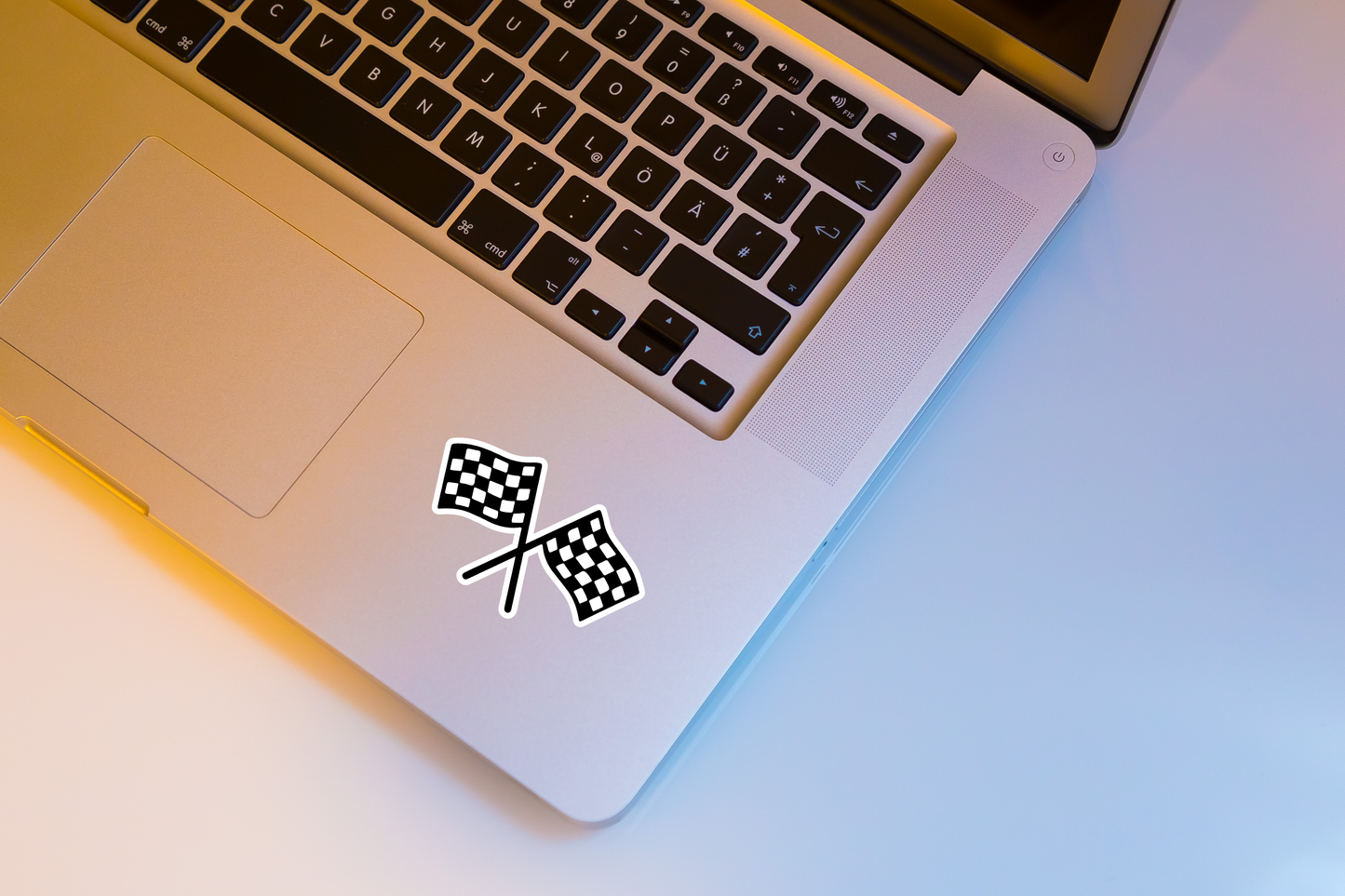 Finish Flag Illustration Sticker