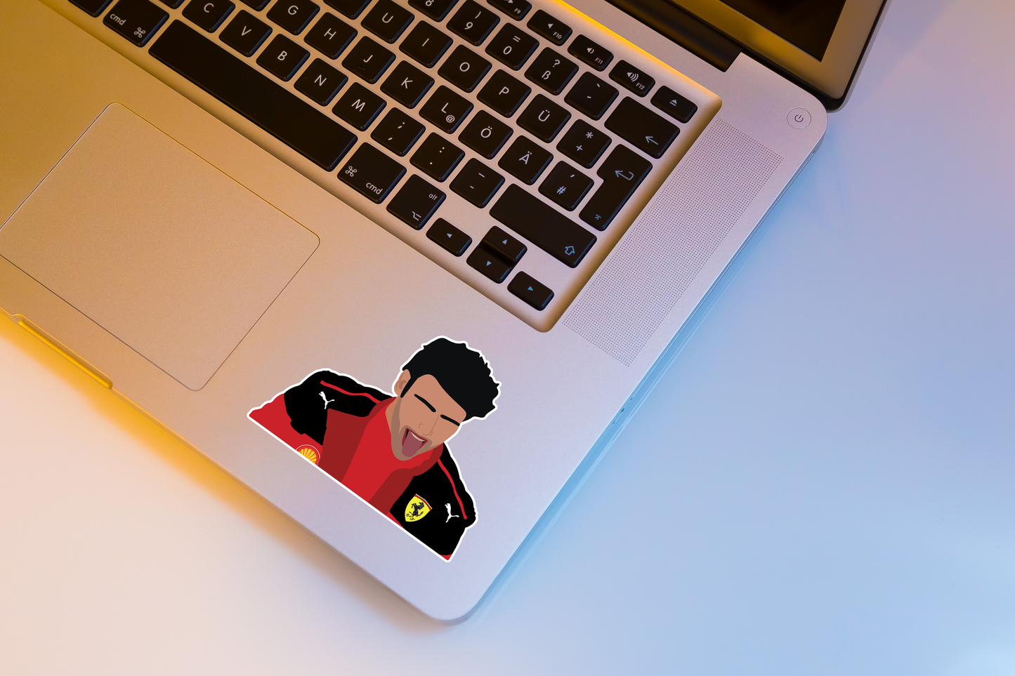 Carlos Sainz Smooth Operator Illustration Sticker Package