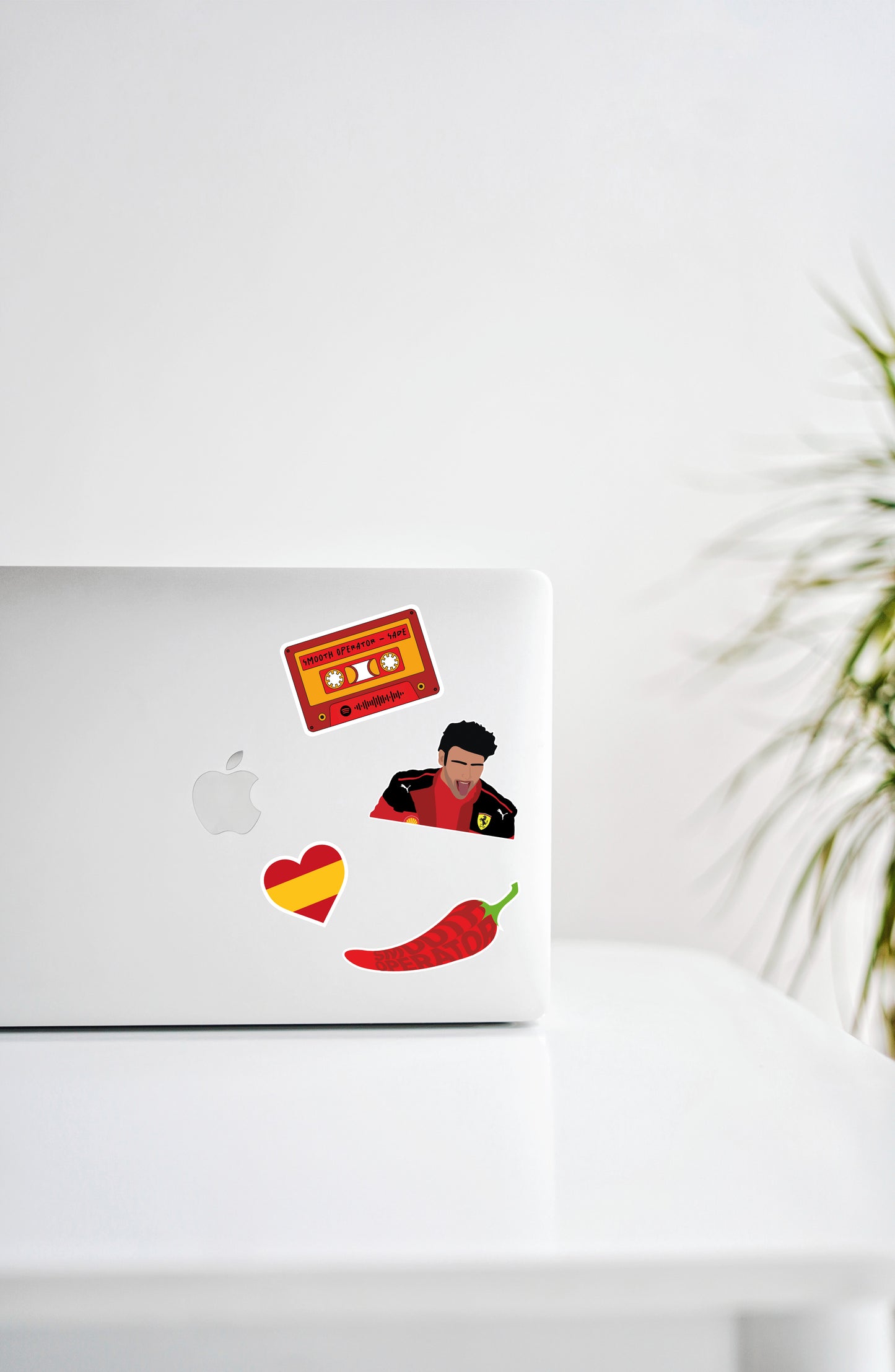 Carlos Sainz Smooth Operator Illustration Sticker Package