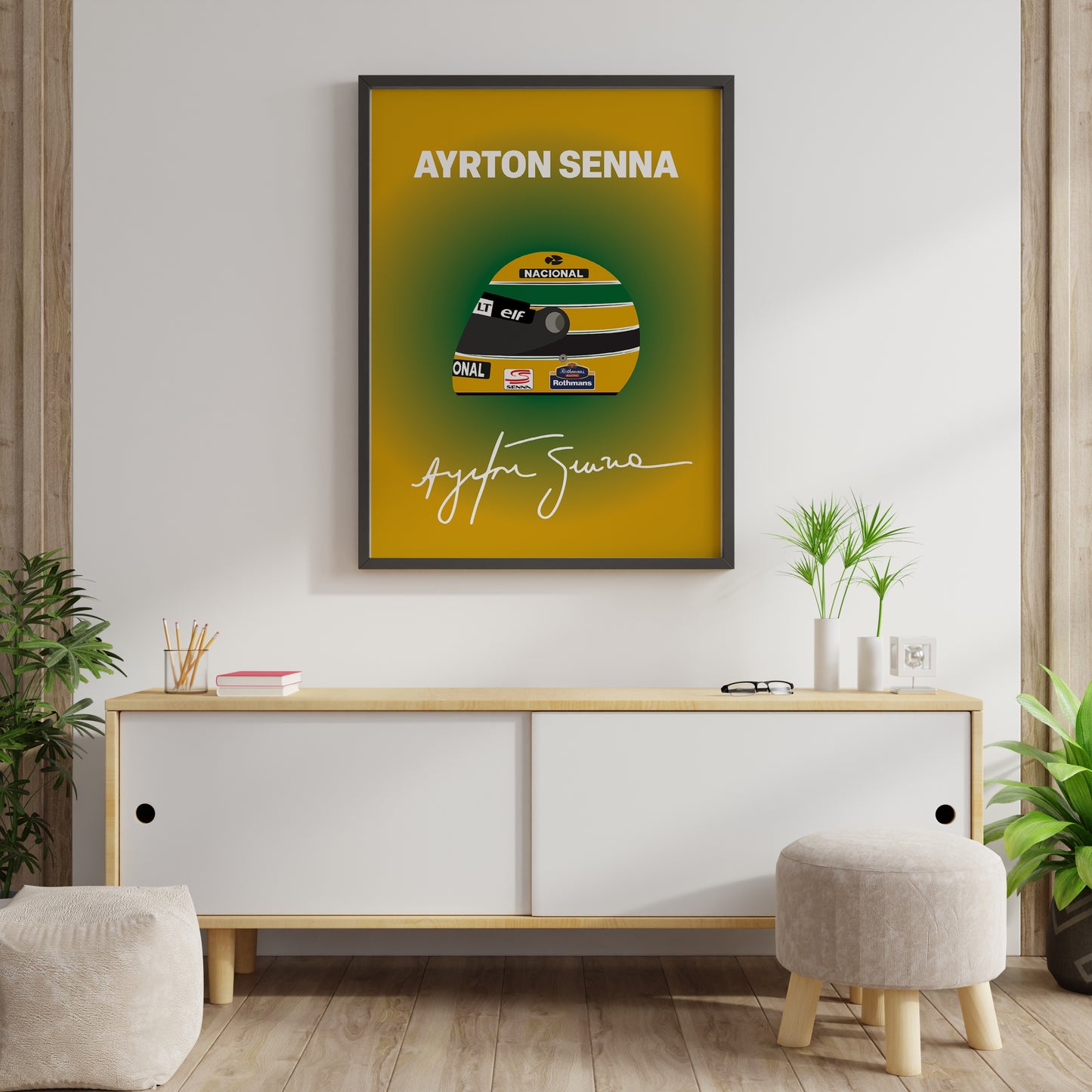 Ayrton Senna F1 1994 Helmet Poster