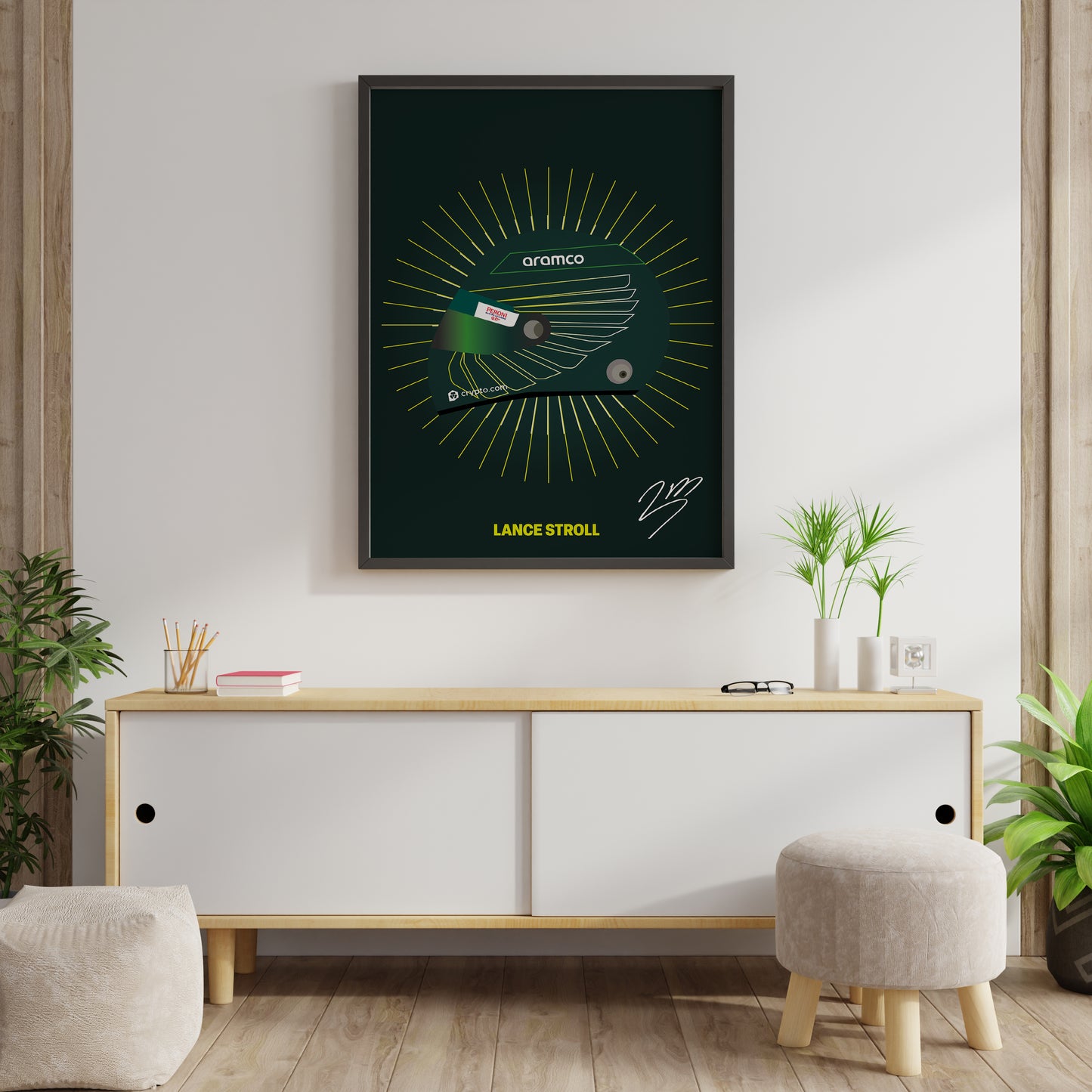 Lance Stroll F1 2022 Helmet Poster