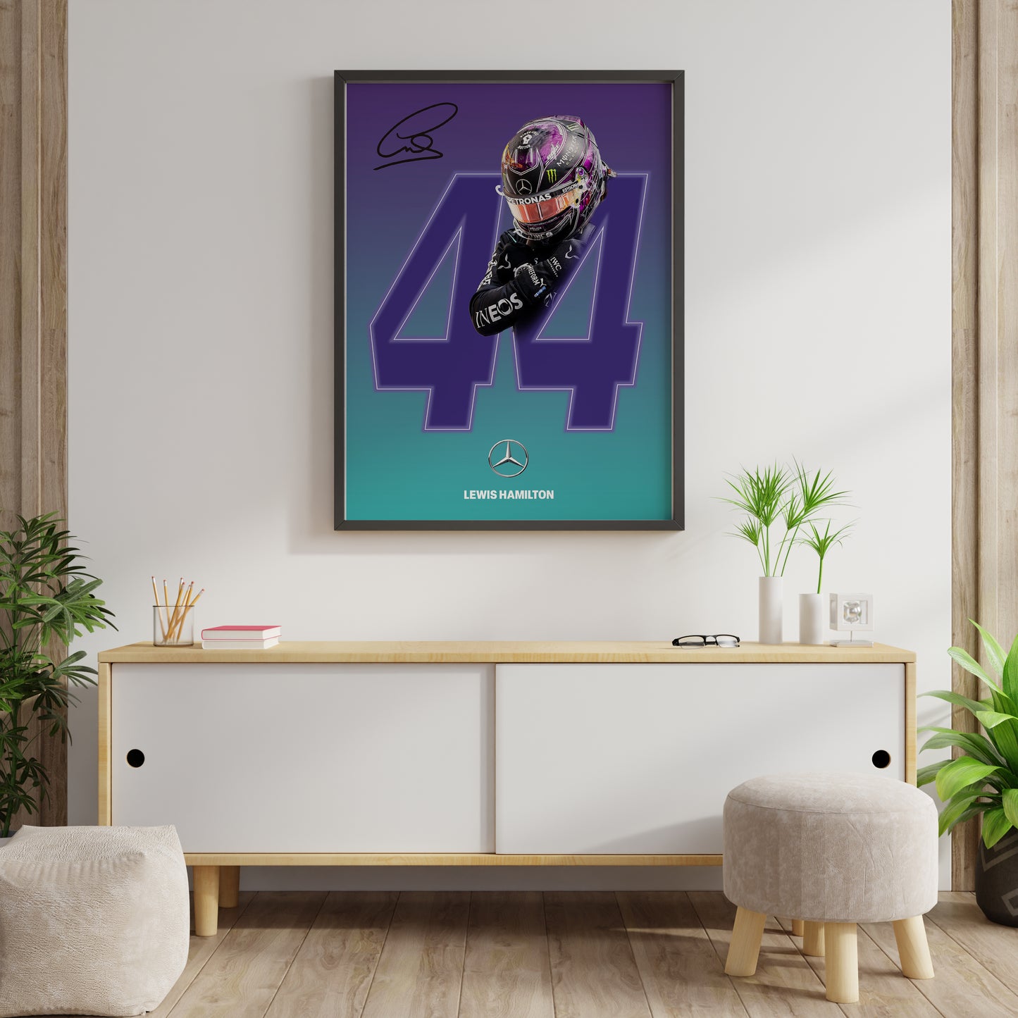Lewis Hamilton Chadwick Tribute Poster