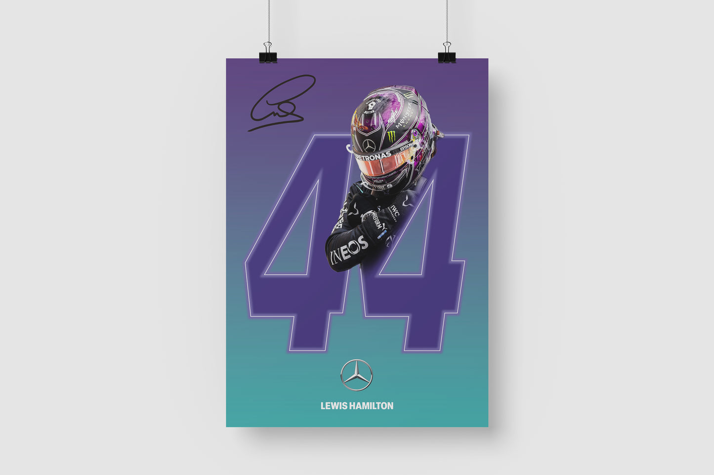 Lewis Hamilton Chadwick Tribute Poster