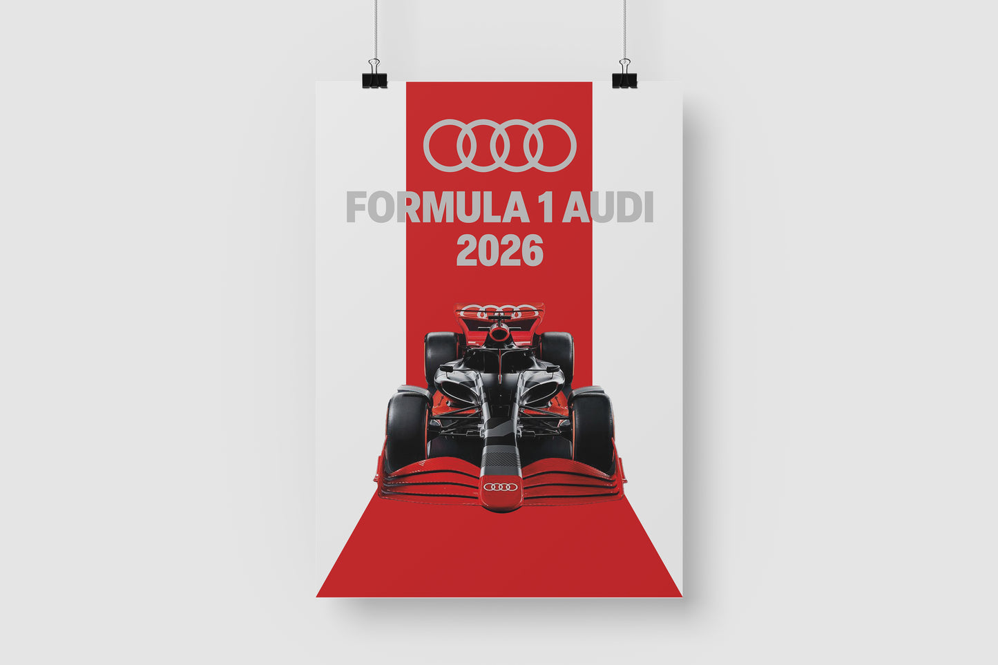 Audi Formula 1 2026 Car Poster