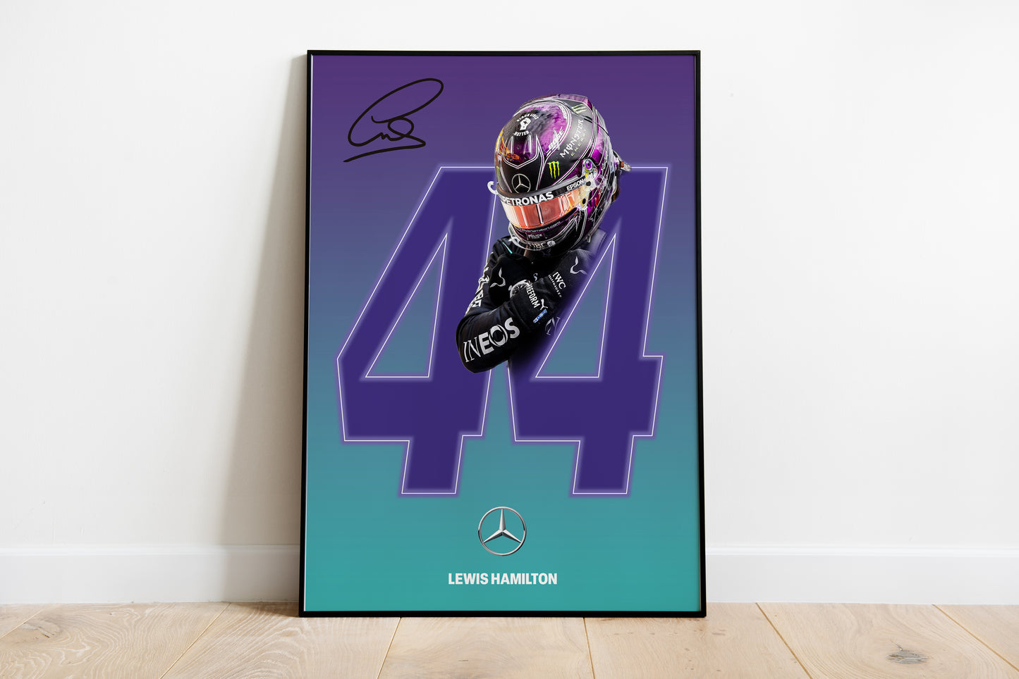 Lewis Hamilton Chadwick Tribute Poster