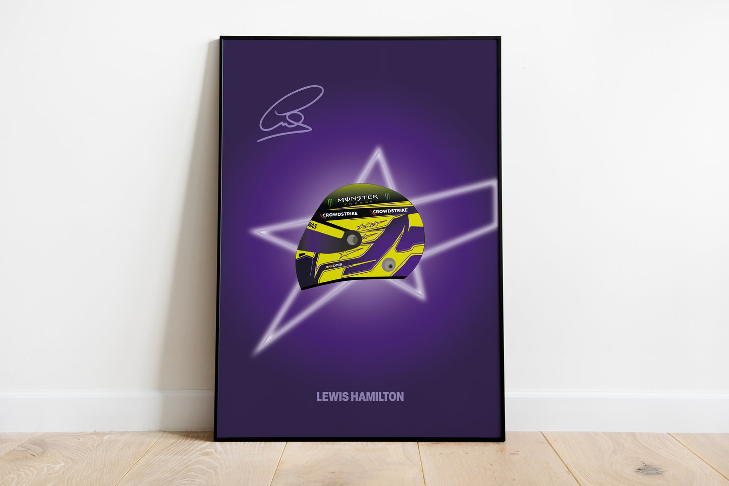 Lewis Hamilton F1 2022 Helmet Poster