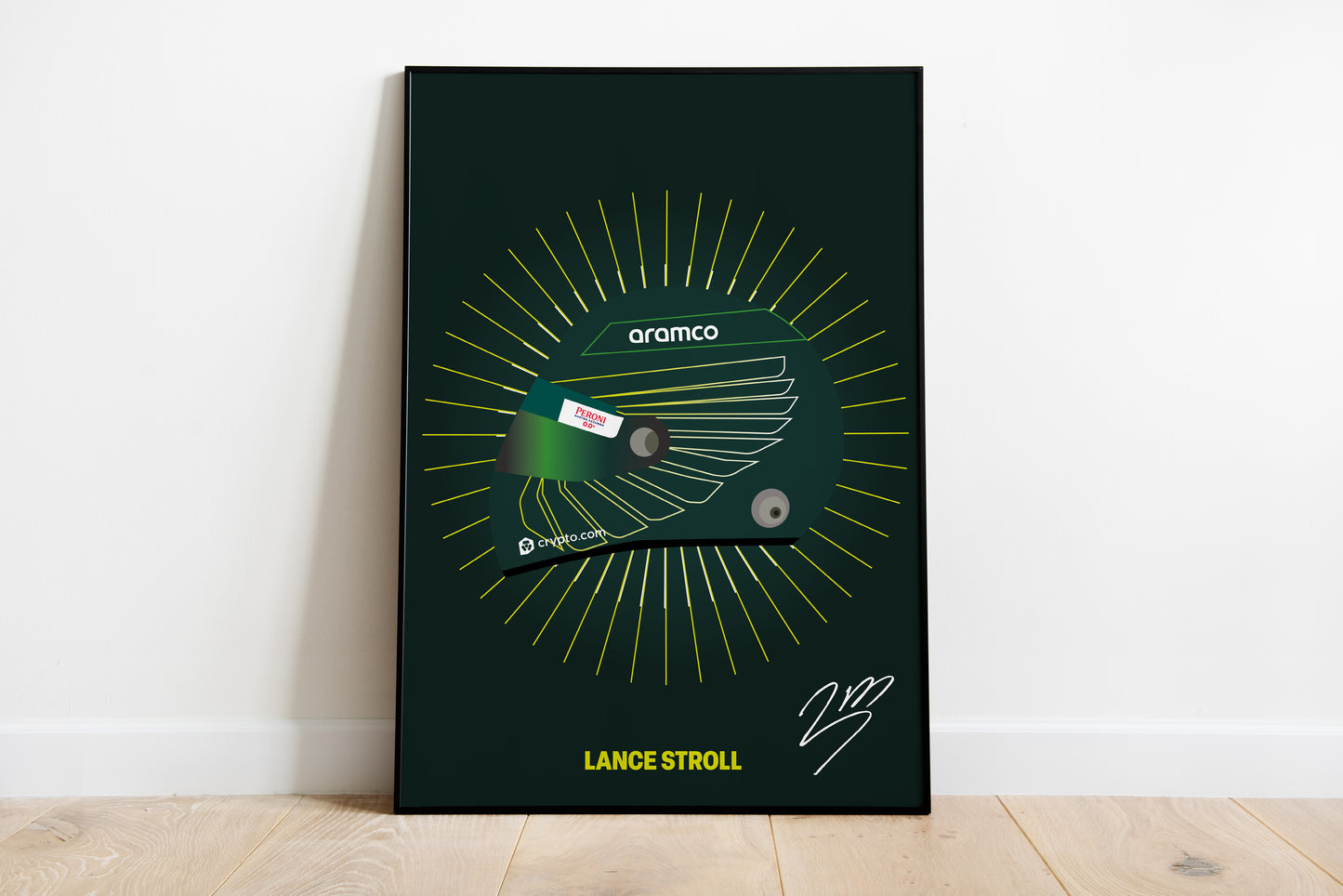 Lance Stroll F1 2022 Helmet Poster