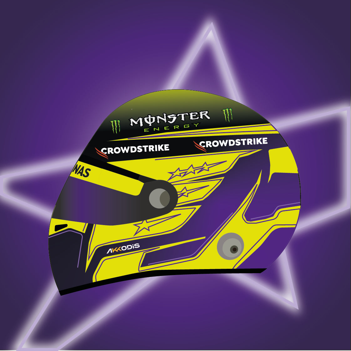 Lewis Hamilton F1 2022 Helmet Sticker