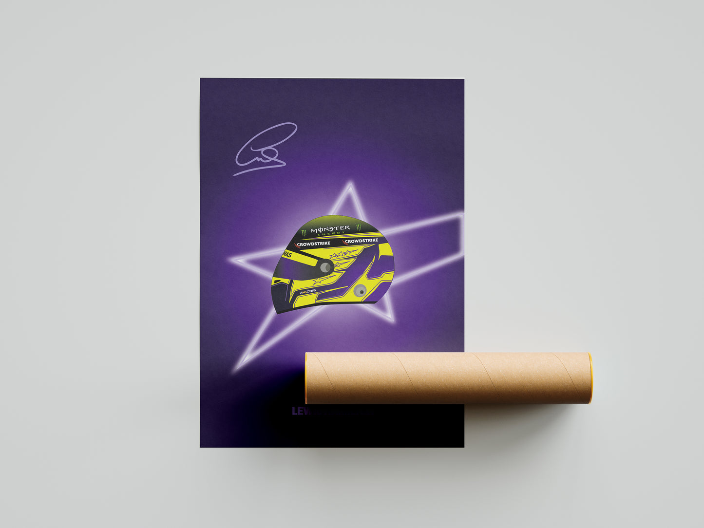 Lewis Hamilton F1 2022 Helmet Poster