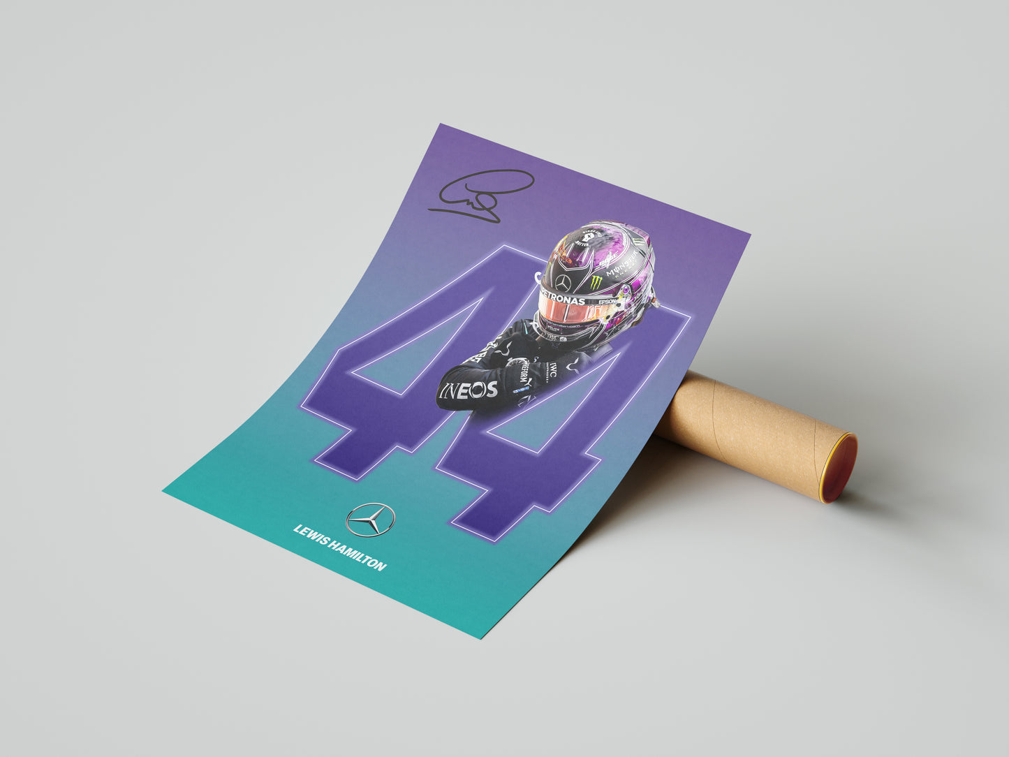 Lewis Hamilton Chadwick Tribute Poster