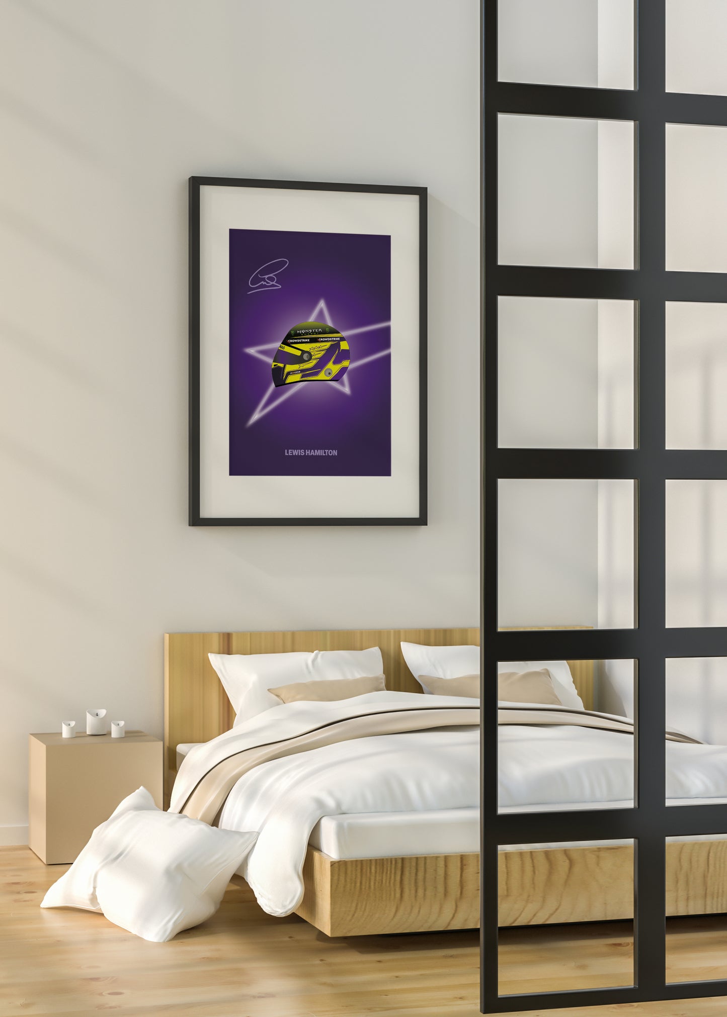 Lewis Hamilton F1 2022 Helmet Poster