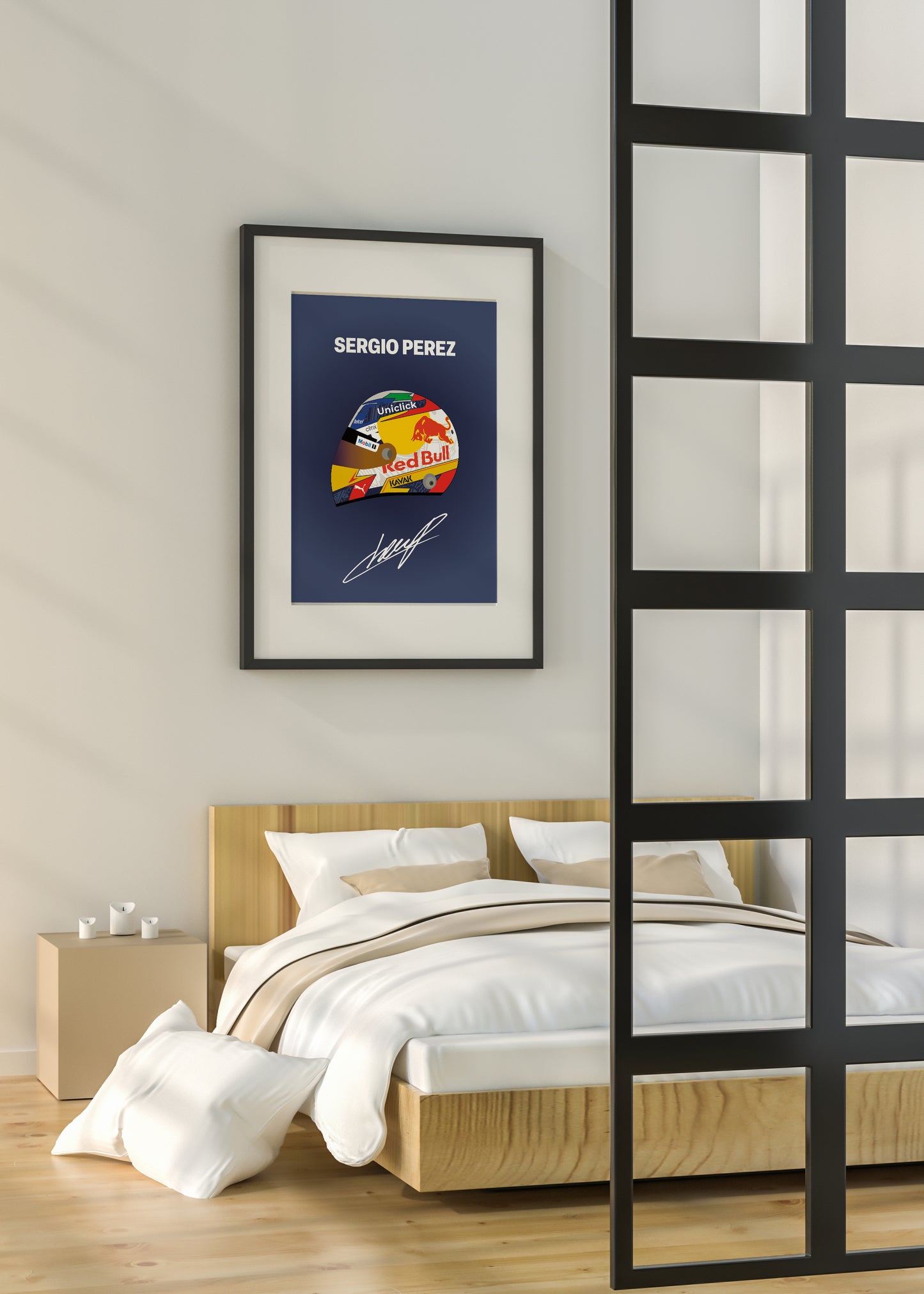 Sergio Perez F1 2022 Helmet Poster