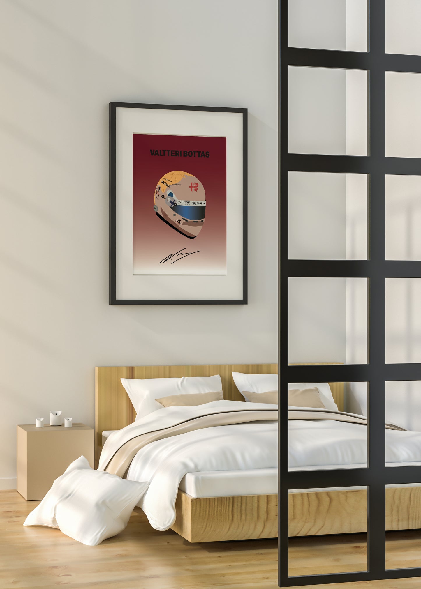 Valtteri Bottas F1 2023 Helmet Poster