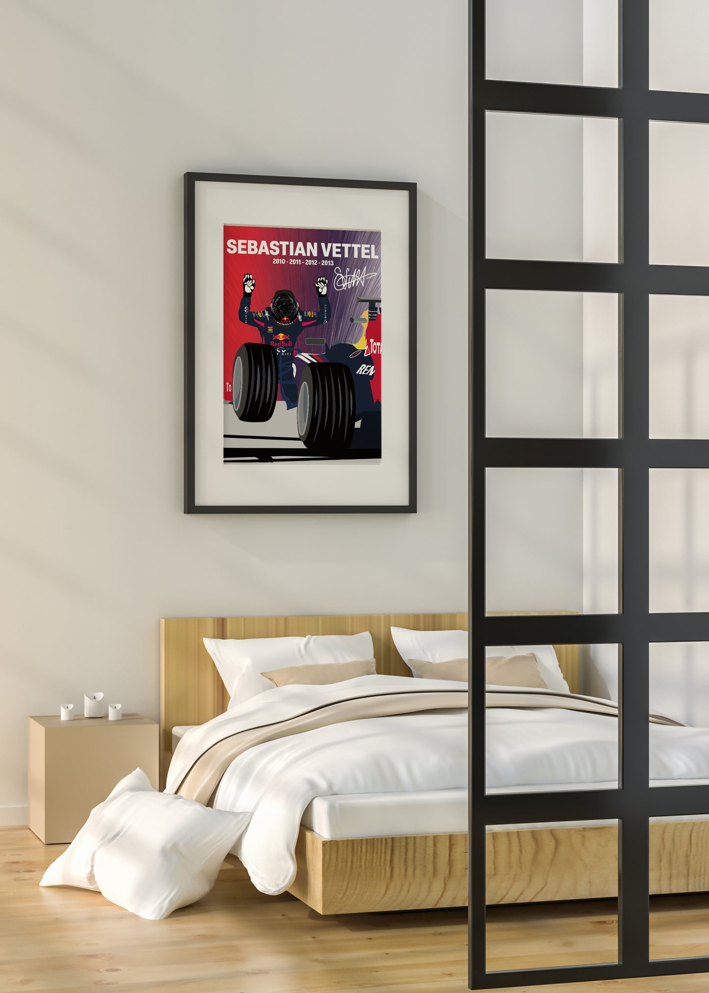 Sebastian Vettel Indian GP 2013 - 4 Time World Champion Poster