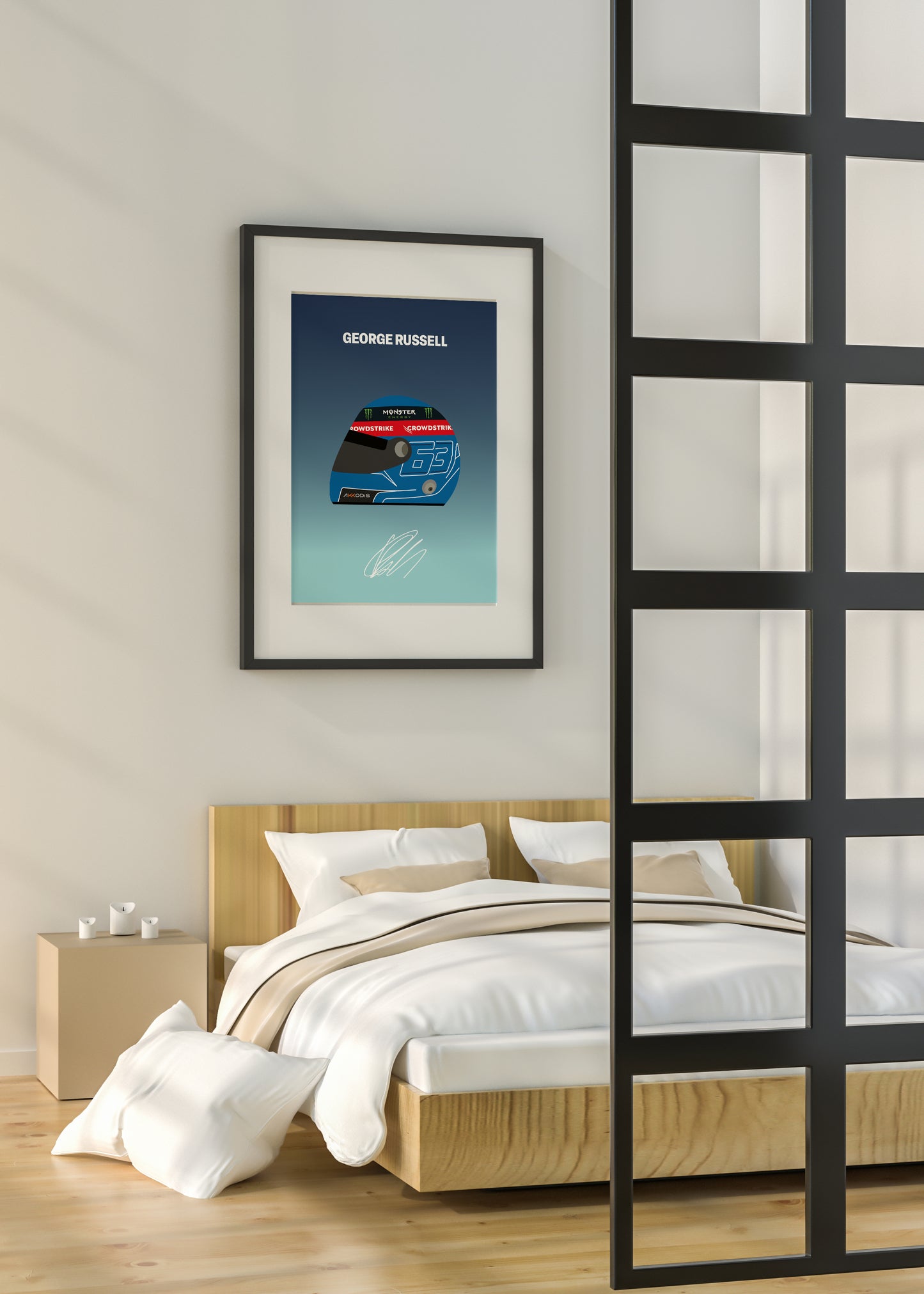 George Russell F1 2022 Helmet Poster