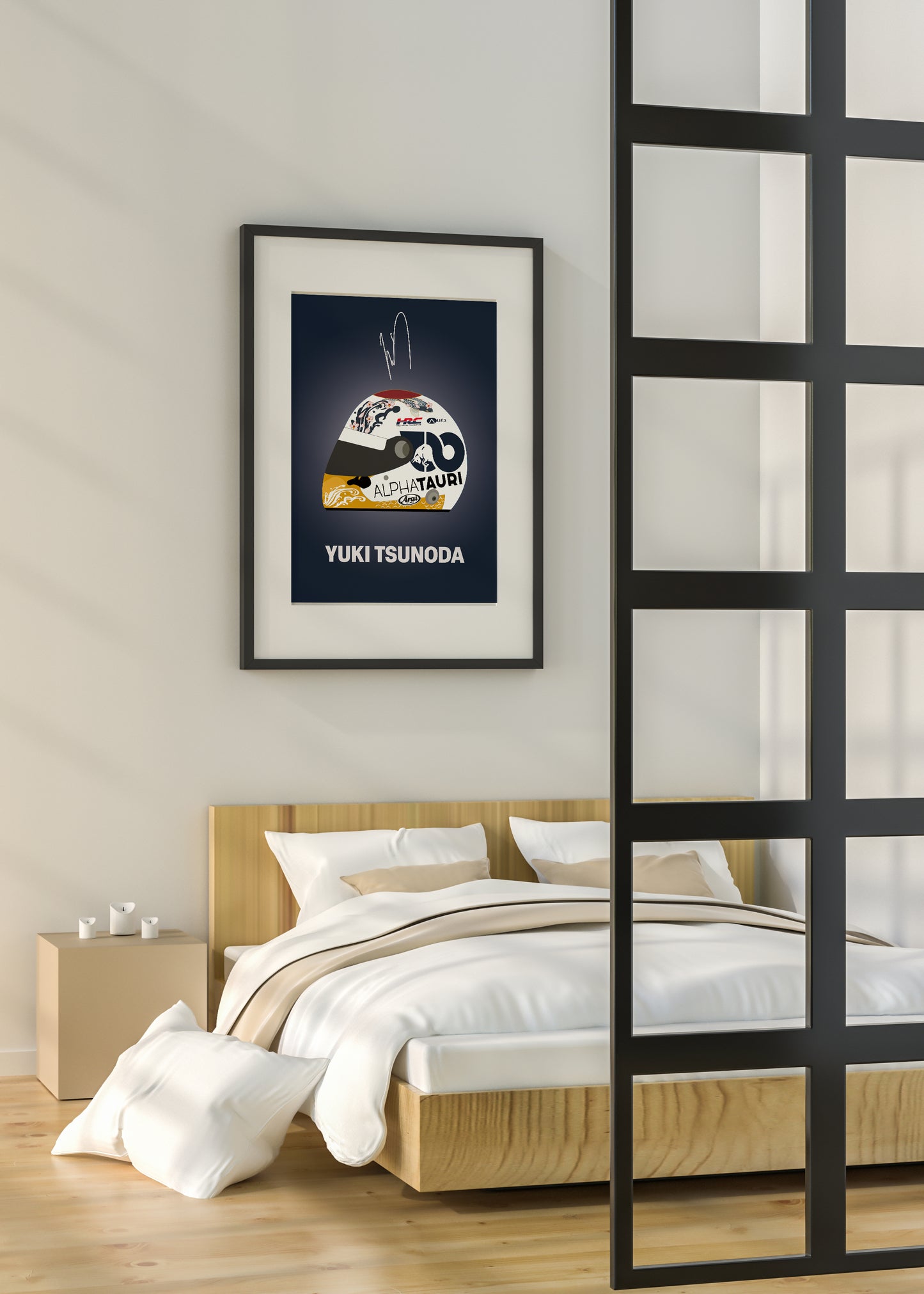 Yuki Tsunoda F1 2022 Japanese GP Helmet Poster