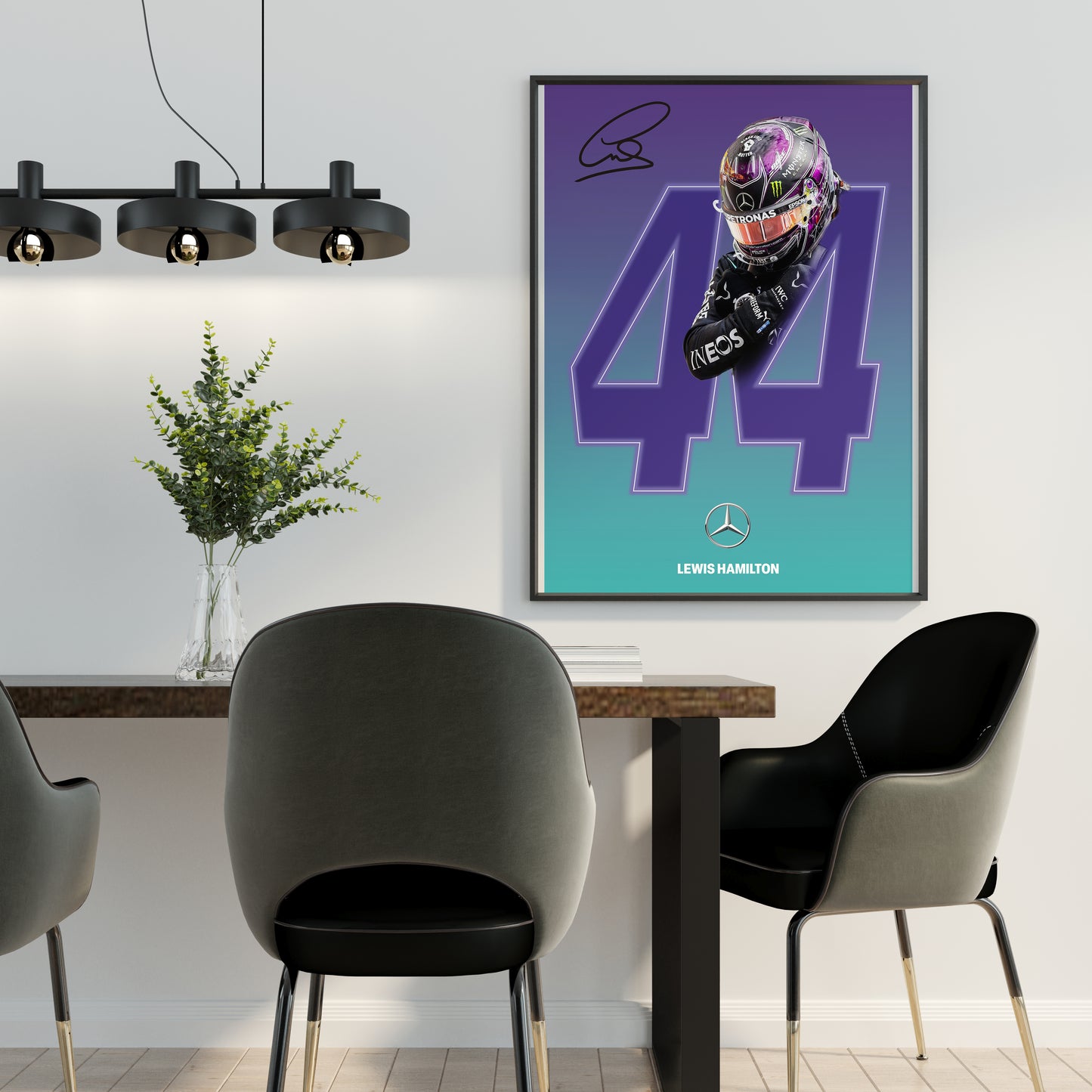 Lewis Hamilton Chadwick Tribute Poster