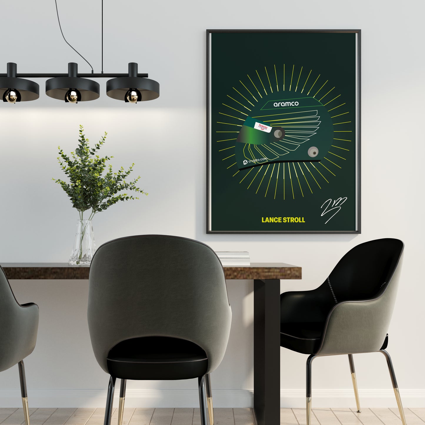 Lance Stroll F1 2022 Helmet Poster