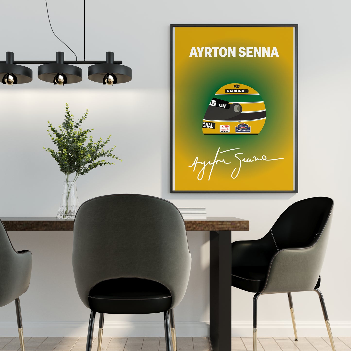 Ayrton Senna F1 1994 Helmet Poster