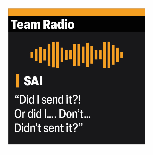 Carlos Sainz "Did I SEND IT" F1 Radio Message Sticker