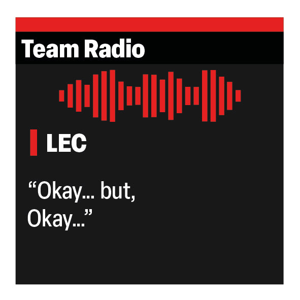 Charles Leclerc "Okay but Okay" F1 Radio Message Sticker