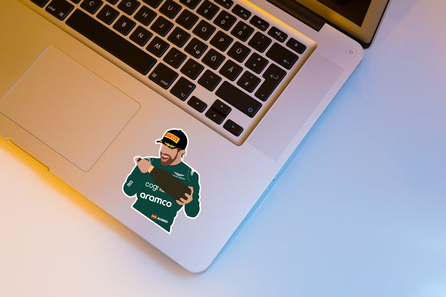 Fernando Alonso Illustration Sticker Package