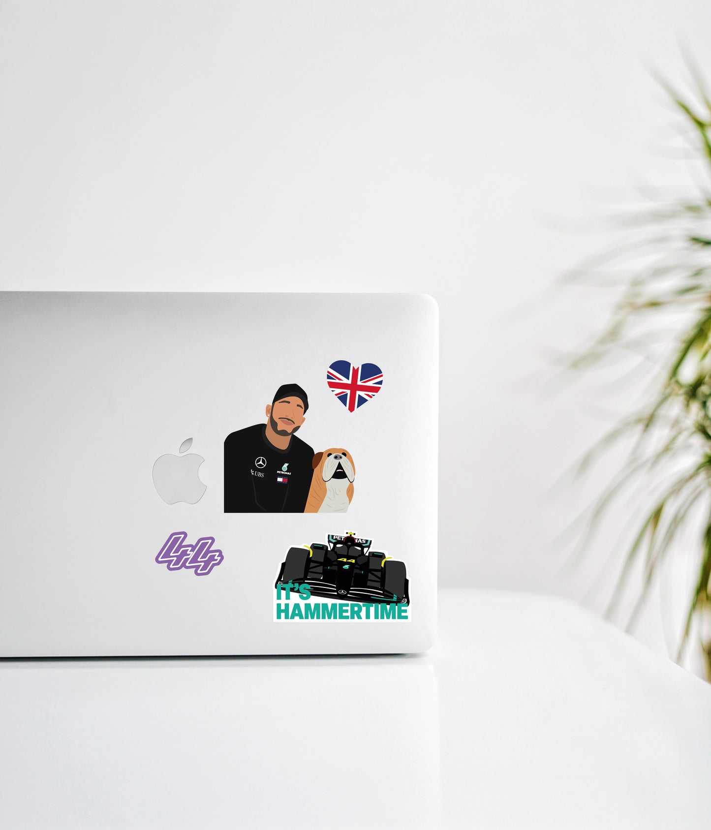 Lewis Hamilton Illustration Sticker Package