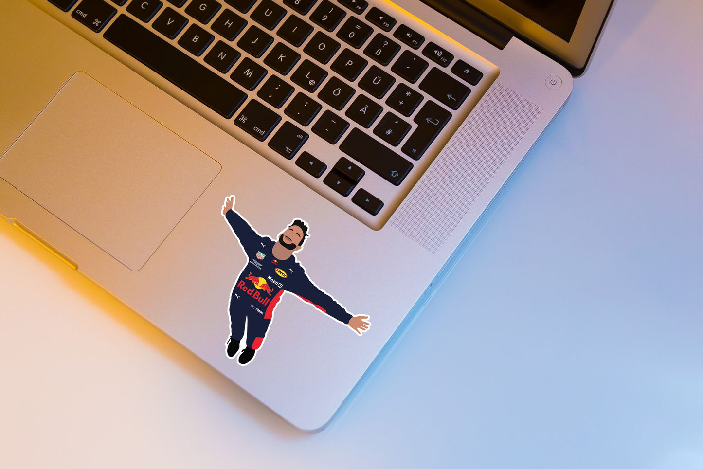 Daniel Ricciardo Monaco Swimming Pool Illustration Sticker