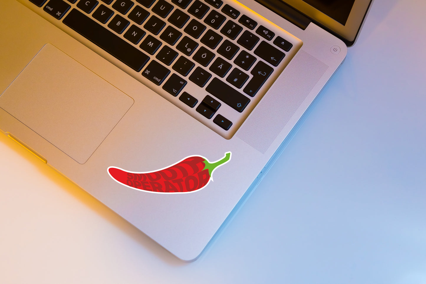 Carlos Sainz Smooth Operator Chilli Illustration Sticker