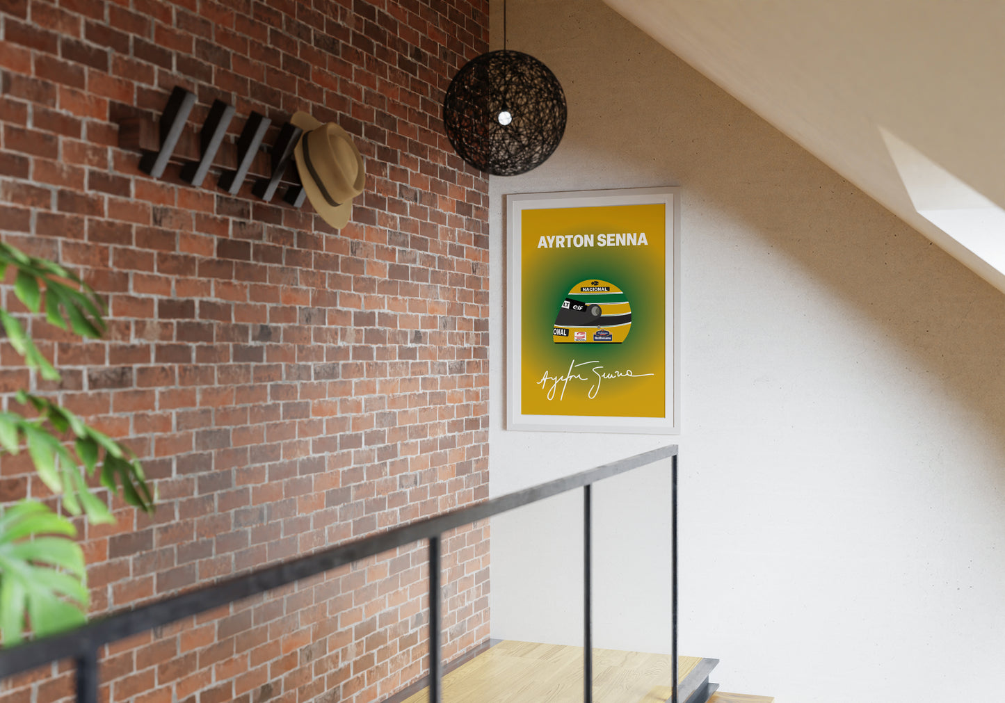 Ayrton Senna F1 1994 Helmet Poster