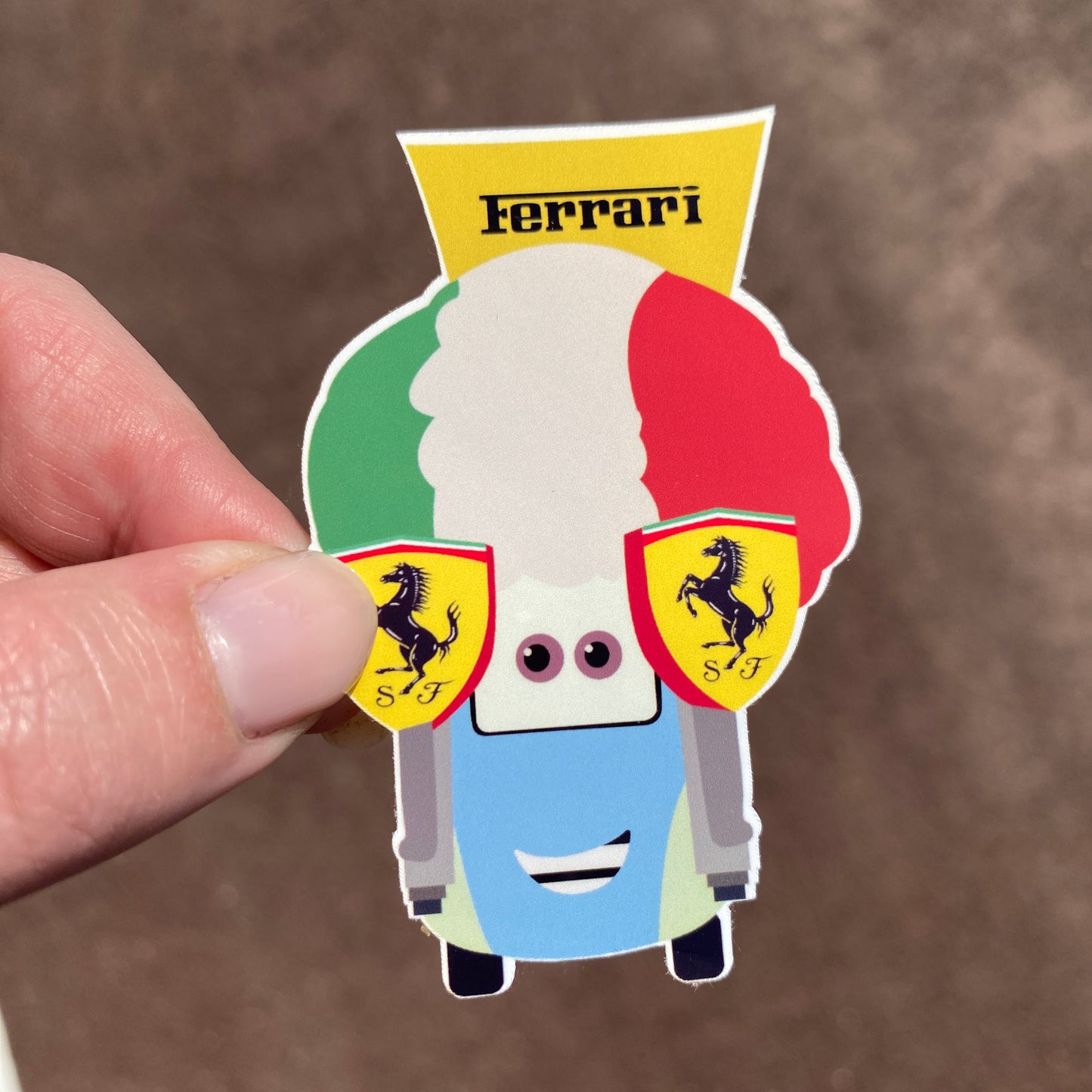 Guido Ferrari F1 Illustration Sticker