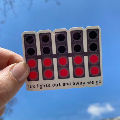 Lights Out Illustration Sticker