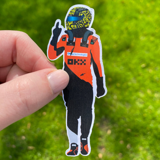 Lando Norris Pole Position Illustration Sticker