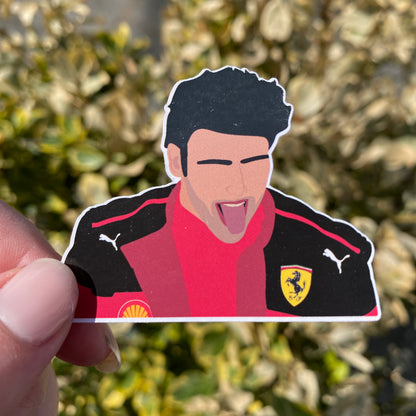 Carlos Sainz Singapore win Illustration Sticker