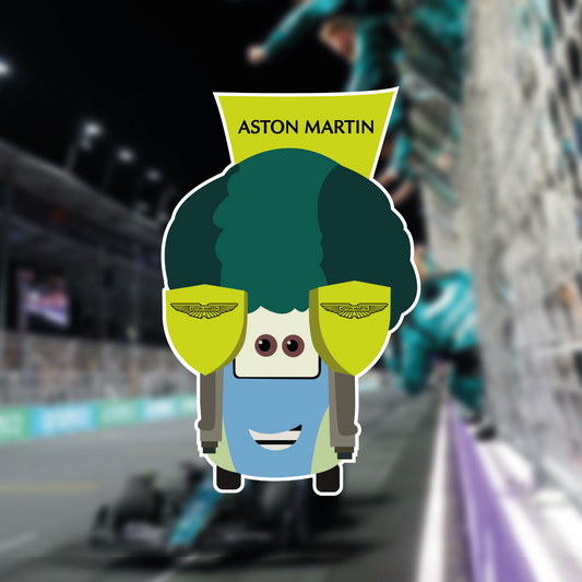 Guido Aston Martin F1 Illustration Sticker