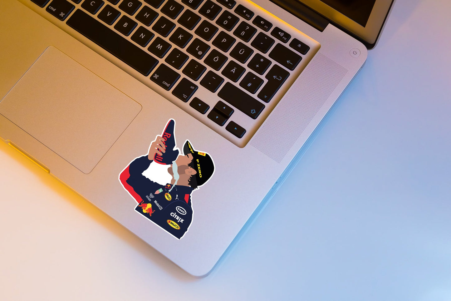 Daniel Ricciardo Shoey Celebration Illustration Sticker