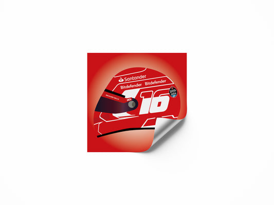 Charles Leclerc F1 2023 Helmet Sticker