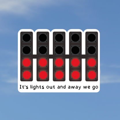Lights Out Illustration Sticker