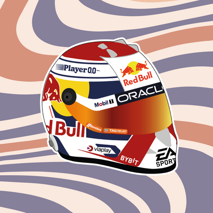 Max Verstappen F1 2024 Helmet Sticker